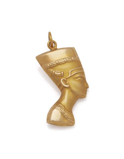 Pendentif en or jaune 18K (750/1000) représentant...