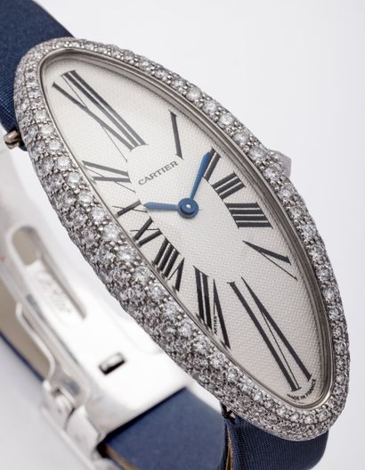 CARTIER ELONGATED BATHTUB 
Bracelet watch...