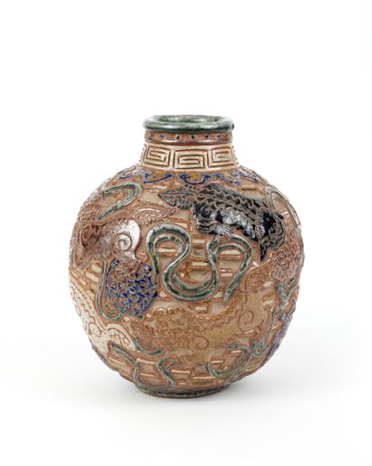 VIETNAM, Ecole de Bien Hoa, XXe siècle
Vase...