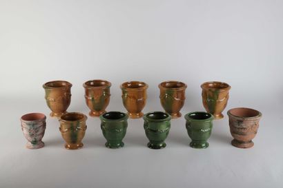 ANDUZE-BOISSET
Ensemble de onze pots
Hauteur...
