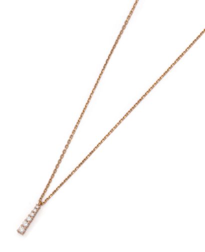 Collier en or jaune 18K (750/1000) agrémenté...