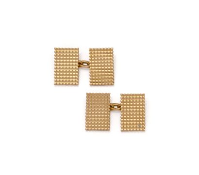 Paire de boutons de manchettes en or 18K...