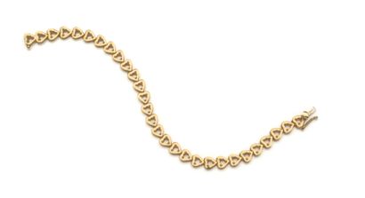 Monture de bracelet ligne en or 18K (750/1000)...