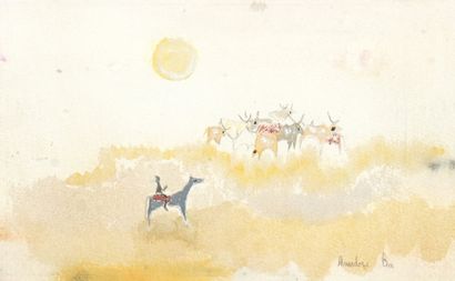 Amadou BA (né en 1945)
La garde du troupeau
Technique...
