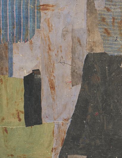 Ge Ba - Chine XXe siècle
Tableau-collages...