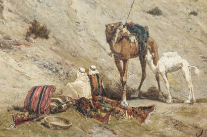 Victor Pierre HUGUET (1835-1902)
La halte...
