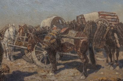 Franz ROUBAUD (1856-1928)
Caravane d’Asie...