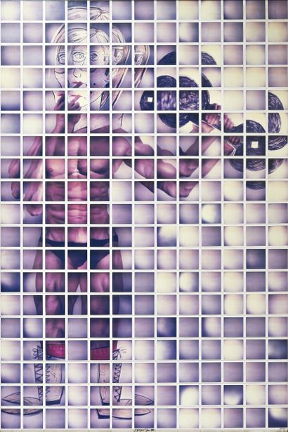 Stefan DE JAEGER (1957)
Le culturiste. 1981
Photomontage...