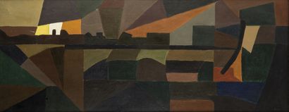 Pol BURY (1922-2005)
Paysage
Huile sur toile
Signée...