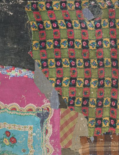Ge Ba - Chine XXe siècle
Tableau-collages...