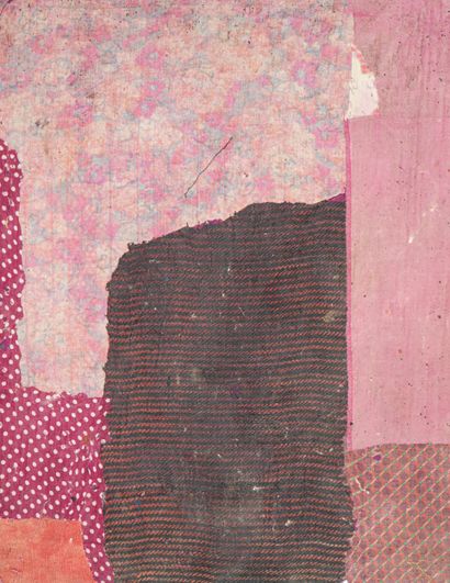 Ge Ba - Chine XXe siècle
Tableau-collages...