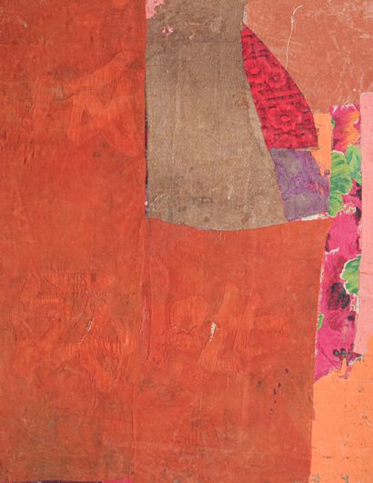 Ge Ba - Chine XXe siècle
Tableau-collages...