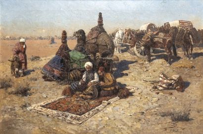 Franz ROUBAUD (1856-1928)
Caravane d’Asie...