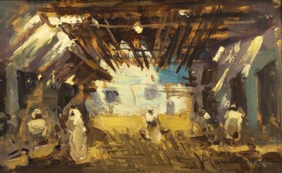 José CRUZ HERRERA (1890-1972)
Un souk. 1958
Huile...