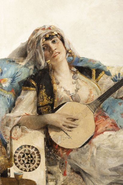 Léon François COMERRE (1850-1916)
La musicienne...