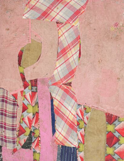 Ge Ba - Chine XXe siècle
Tableau-collages...