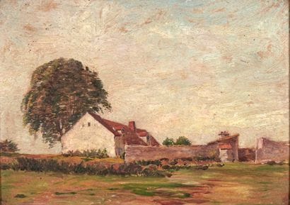 Marcel MEYS (1858-?)
Le mas
Huile sur carton
Non...