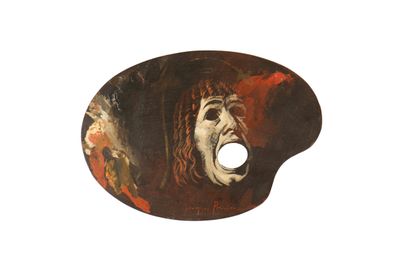 Jacques POIRIER (1928-2002)
Palette de l'artiste
Huile...