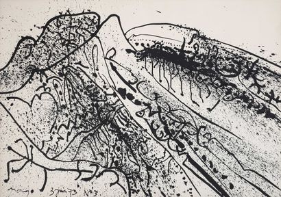 Mario PRASSINOS (1916-1985)
Alpilles. 1973
Encre...