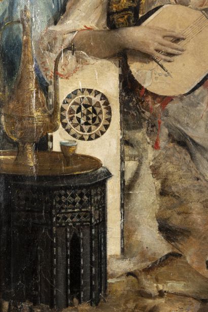 Léon François COMERRE (1850-1916)
La musicienne...