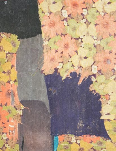 Ge Ba - Chine XXe siècle
Tableau-collages...