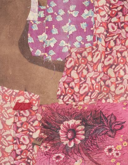 Ge Ba - Chine XXe siècle
Tableau-collages...