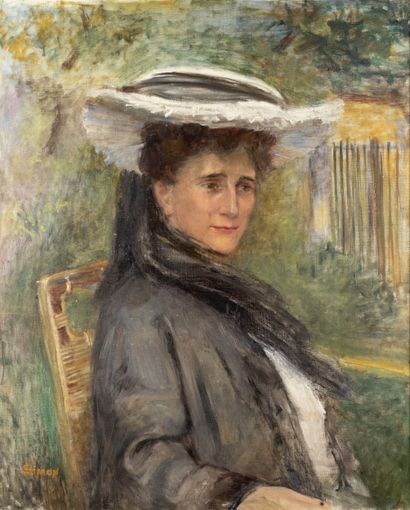 Ecole FRANCAISE, vers 1900
Portrait de femme
Huile...