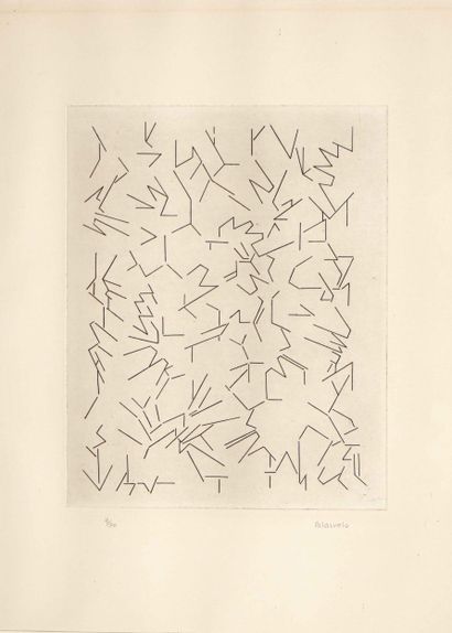 Pablo PALAZUELO (1916-2007)
Script V
Estampe
Signée...