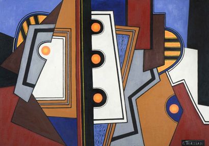 Georges TERZIAN (1939-2021)
Composition cubiste....