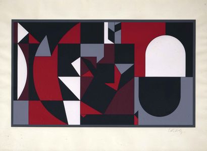 Victor VASARELY (1906-1997)
Fresko n° 25
Lithographie
Signée...