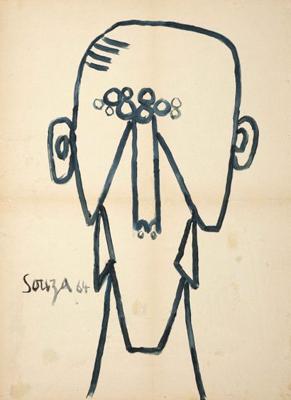 Francis Newton SOUZA (1924-2002)
Portrait...