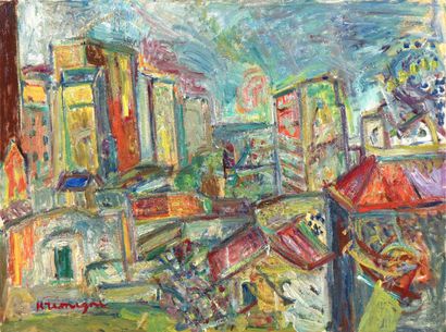 Pinchus KREMEGNE
(1890-1981)
Le village
Huile...