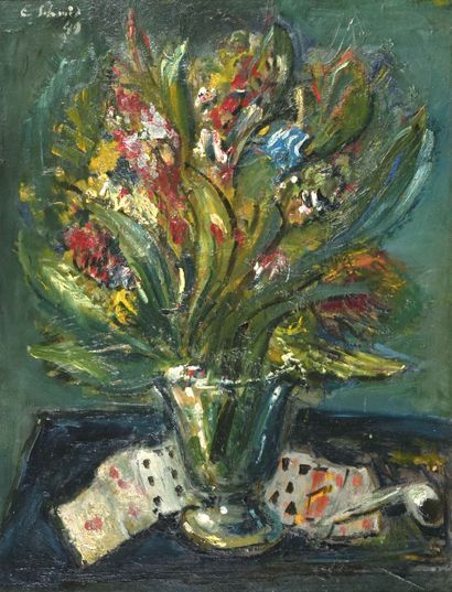Erich SCHMID (1908-1984)
Fleurs. 1949
Huile...