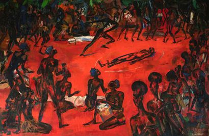 Paul DAXHELET (1905-1993)
Scène de circoncision...