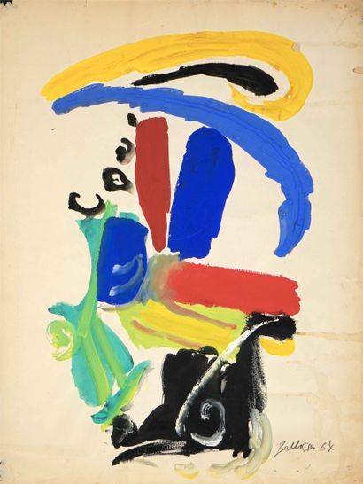 Jean BELLISSEN (1936-2014)
Composition. 1966
Gouache
Signée...