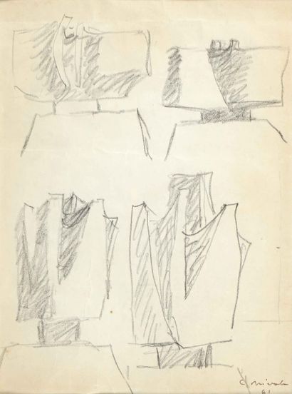 Constantino NIVOLA (1911-1988)
Etude de sculpture....