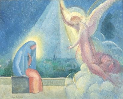 Angel ZARRAGA ARGÜELLES (1886-1946)
L'annonciation
Huile...