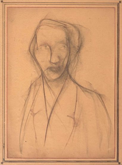 Ecole moderne début XXème
Portrait d'homme
Fusain
Non...