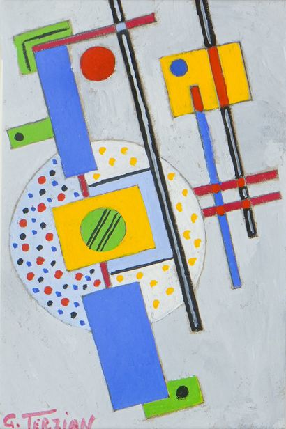 Georges TERZIAN (1939-2021)
Composition
Gouache
Signée...