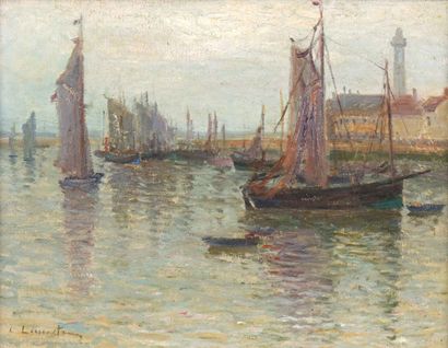 Léon Jules LEMAITRE (1850-1905)
Bateaux dans...