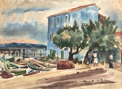 Willy EISENSCHITZ (1889-1974)
Barques dans...