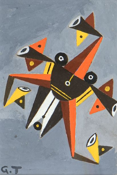 Georges TERZIAN (1939-2021)
Composition
Gouache
Monogrammée...