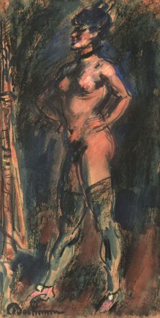 Léon BONHOMME (1870-1924)
Nu debout
Aquarelle
Signée...