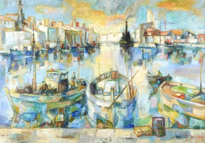 Robert DEBIEVE (1925-2018)
Le port de Sète....