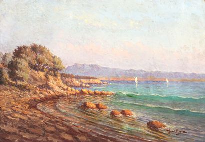 Henri BARET (XXème)
Calanque
Huile sur toile
Signée...
