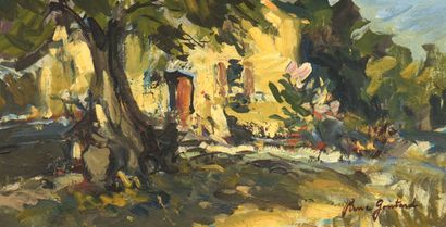 Pierre GONTARD (1927)
Le mas
Huile sur carton
Signée...