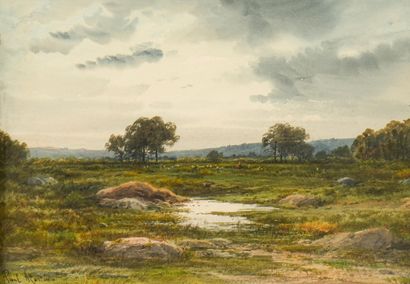 Paul MARTIN (1830-1903)
La rivière
Aquarelle
Signée...