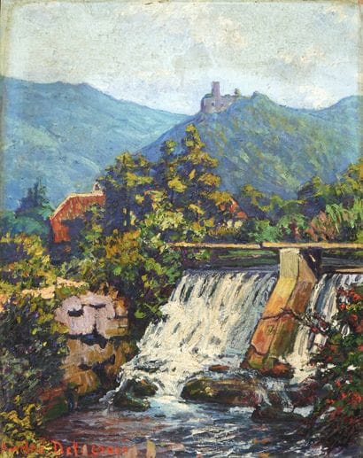 André DELACROIX (1878-1934)
Cascade en afrique...