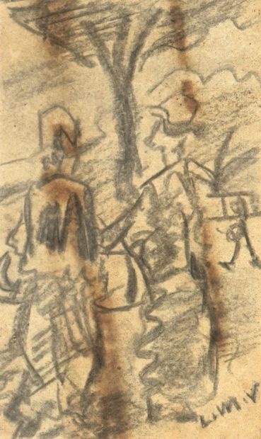 Louis Mathieu VERDILHAN (1875-1928)
La promenade
Crayon...