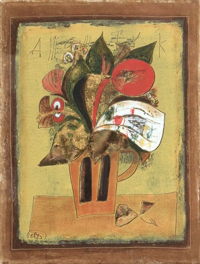 Ecole française
Nature morte au bouquet
Technique...